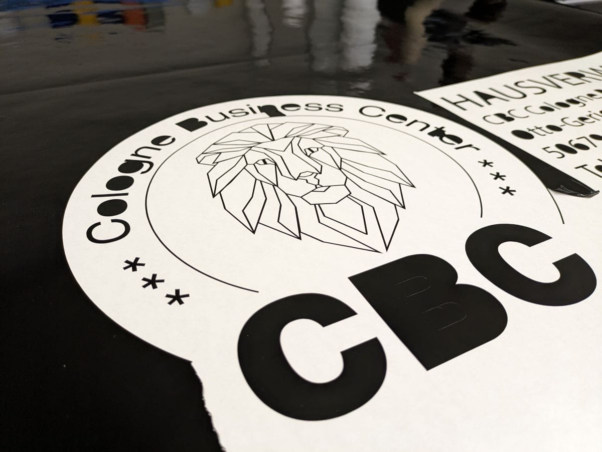 Schneidplott Folienaufkleber Bergheim